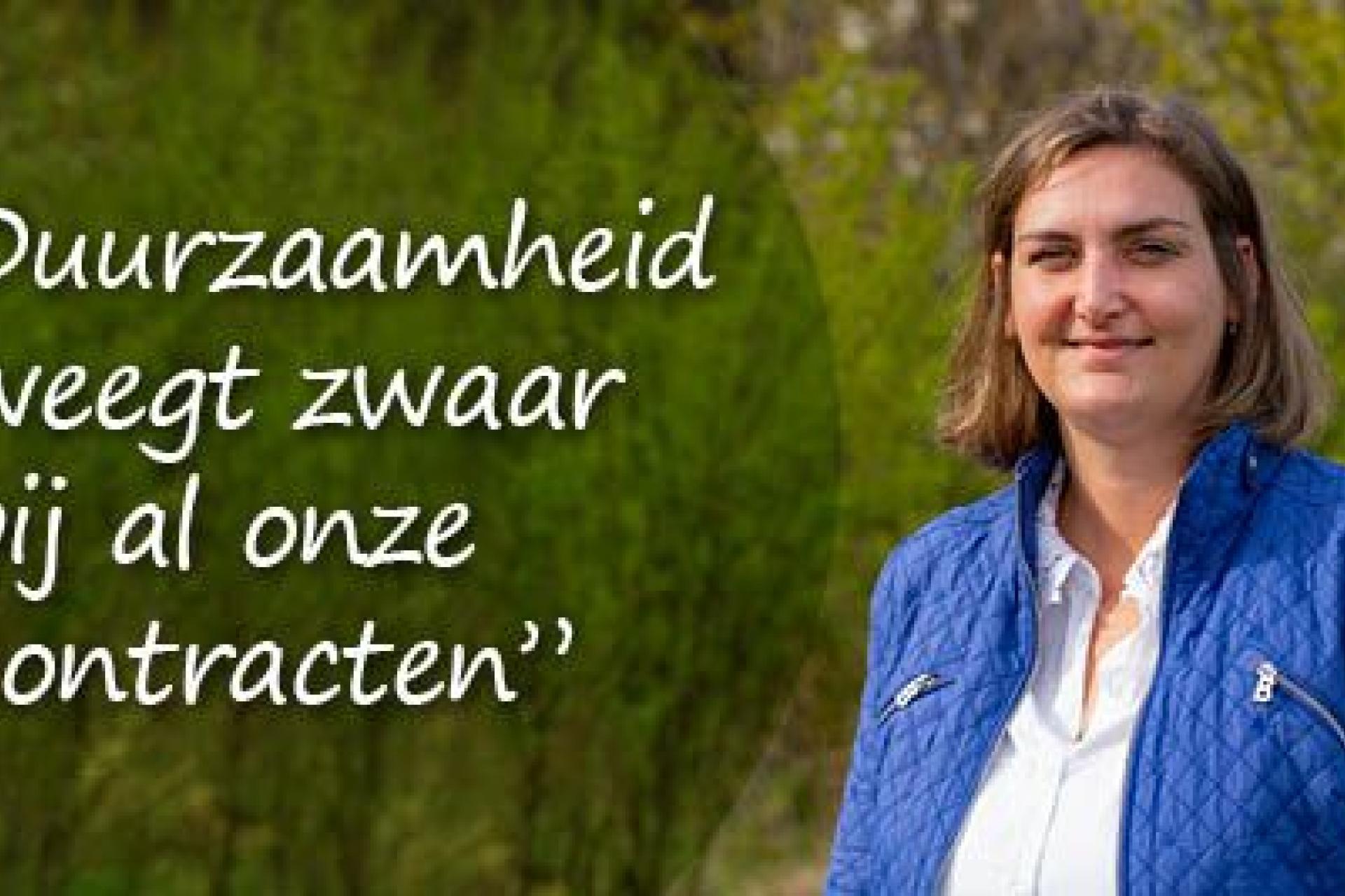 Joyce Heeren en tekst Duurzaamheid weegt zwaar bij al onze contracten
