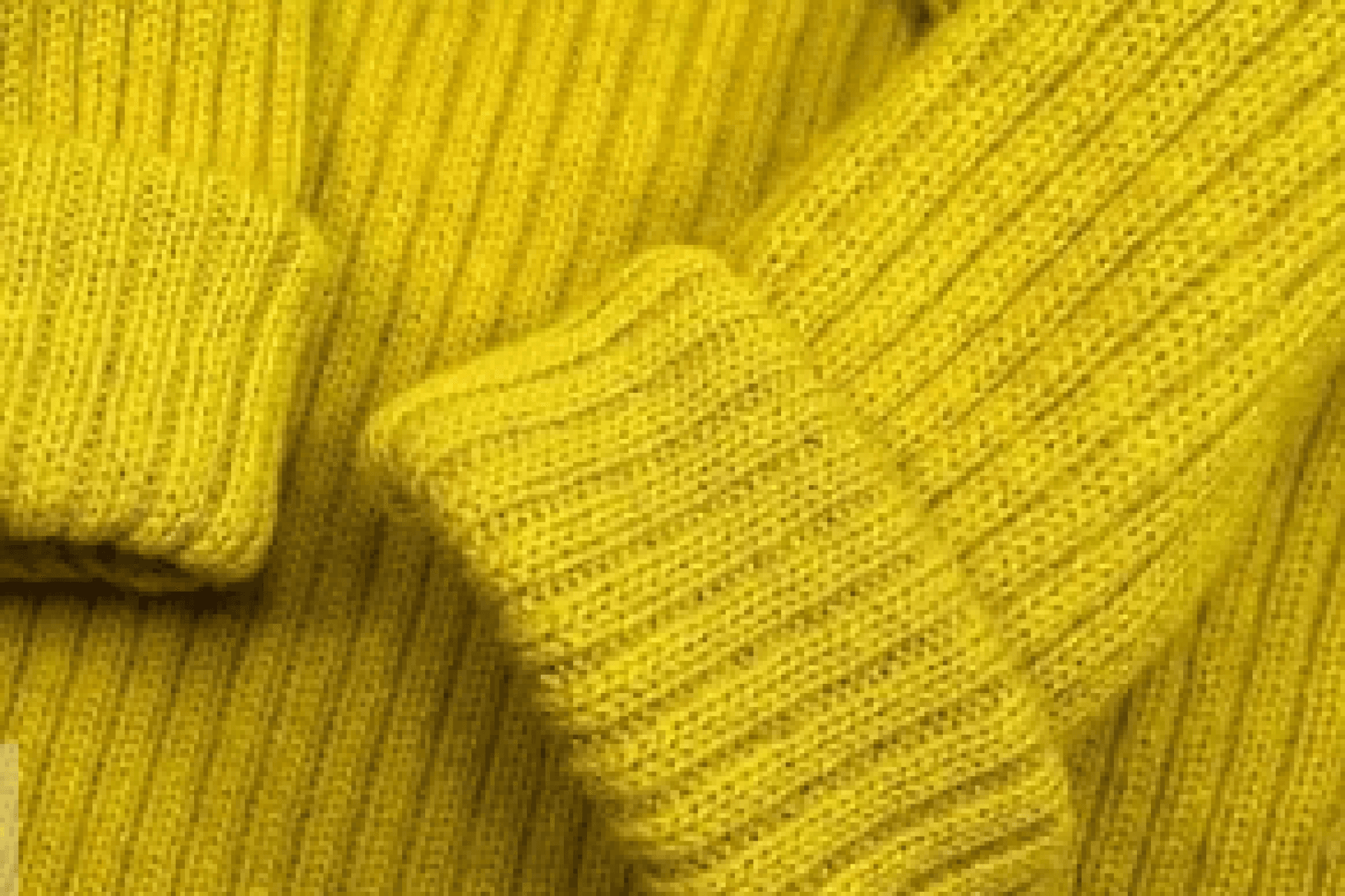 Gele warme trui